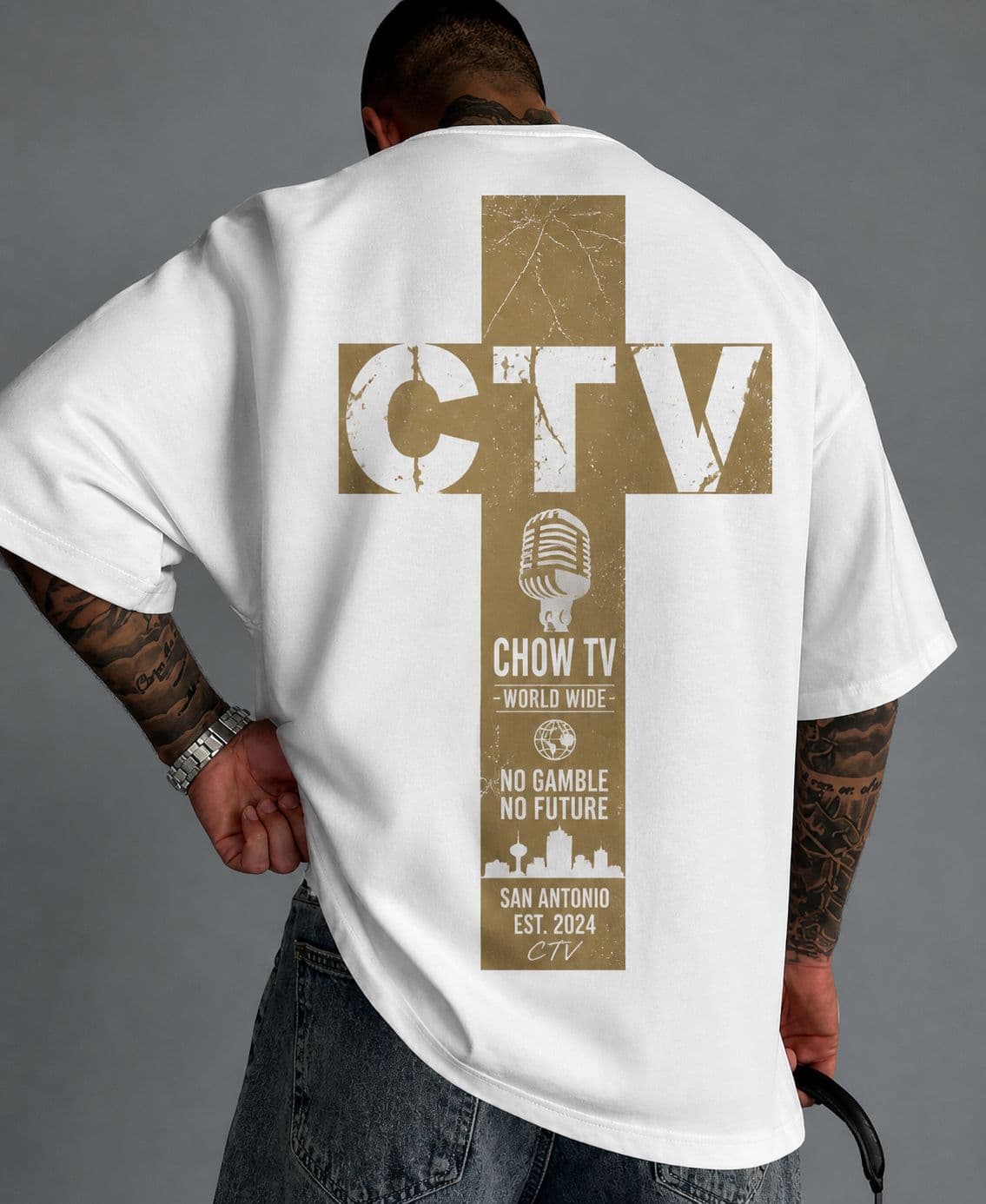 CTV Cross Tee — White